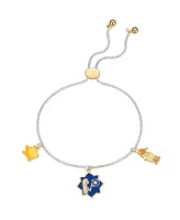 Unwritten Multi Enamel Wish Star, Valentino, and Asha Bolo Bracelet