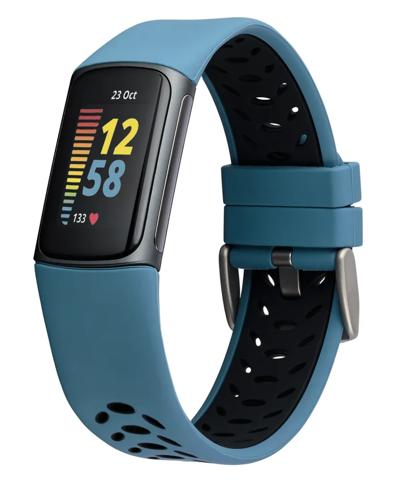 WITHit Unisex Multi Silicone and Stainless Steel Band Set Compatible with Fitbit Charge 5 and 6