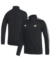 Men's adidas Black Los Angeles Kings Raglan Full-Zip Track Jacket