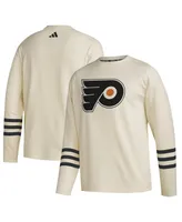 Men's adidas Cream Philadelphia Flyers Aeroready Pullover Sweater