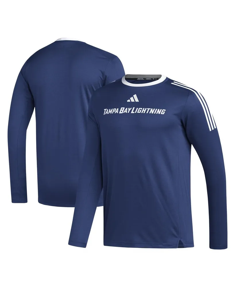 Men's adidas Blue Tampa Bay Lightning Aeroready Long Sleeve T-shirt