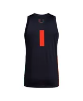 Adidas Men's #1 Miami Hurricanes Swingman Jersey