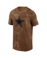 Men's Nike Brown Dallas Cowboys 2023 Salute To Service Sideline T-shirt