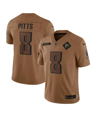 Men's Nike Kyle Pitts Brown Distressed Atlanta Falcons 2023 Salute To Service Limited Jersey