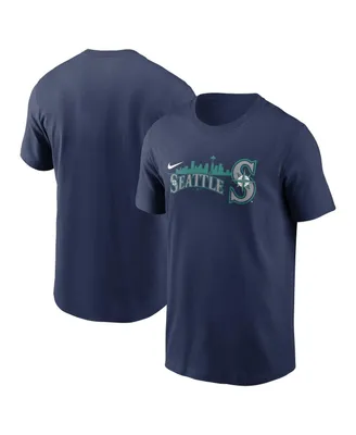 Men's Nike Navy Seattle Mariners Local Team Skyline T-shirt