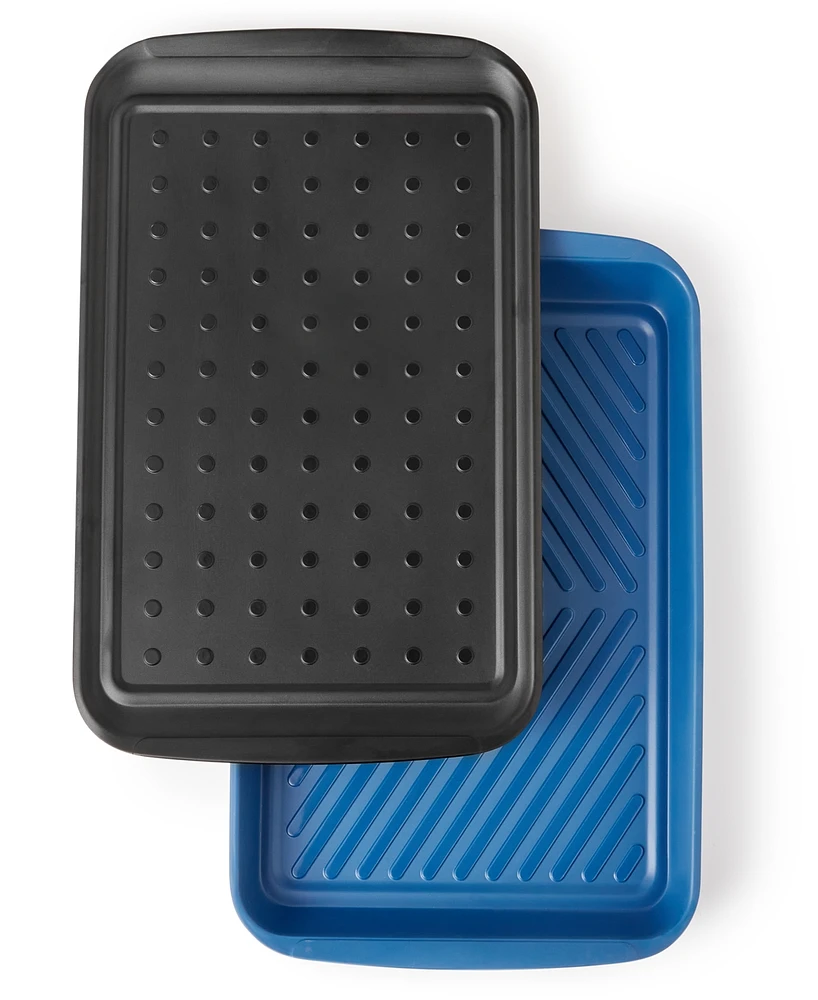 The Cellar Melamine Prep & Serve Tray Blue