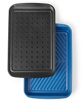 The Cellar Melamine Prep & Serve Tray Blue