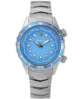 Abingdon Co. Women's Automatic Marina Divers Silver-Tone Titanium Bracelet Watch 40mm