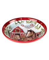 Homestead Christmas Serving Bowl, 13" x 3"