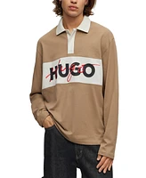 Hugo Boss Men's Dilvret Long Sleeve Logo Graphic Shirt