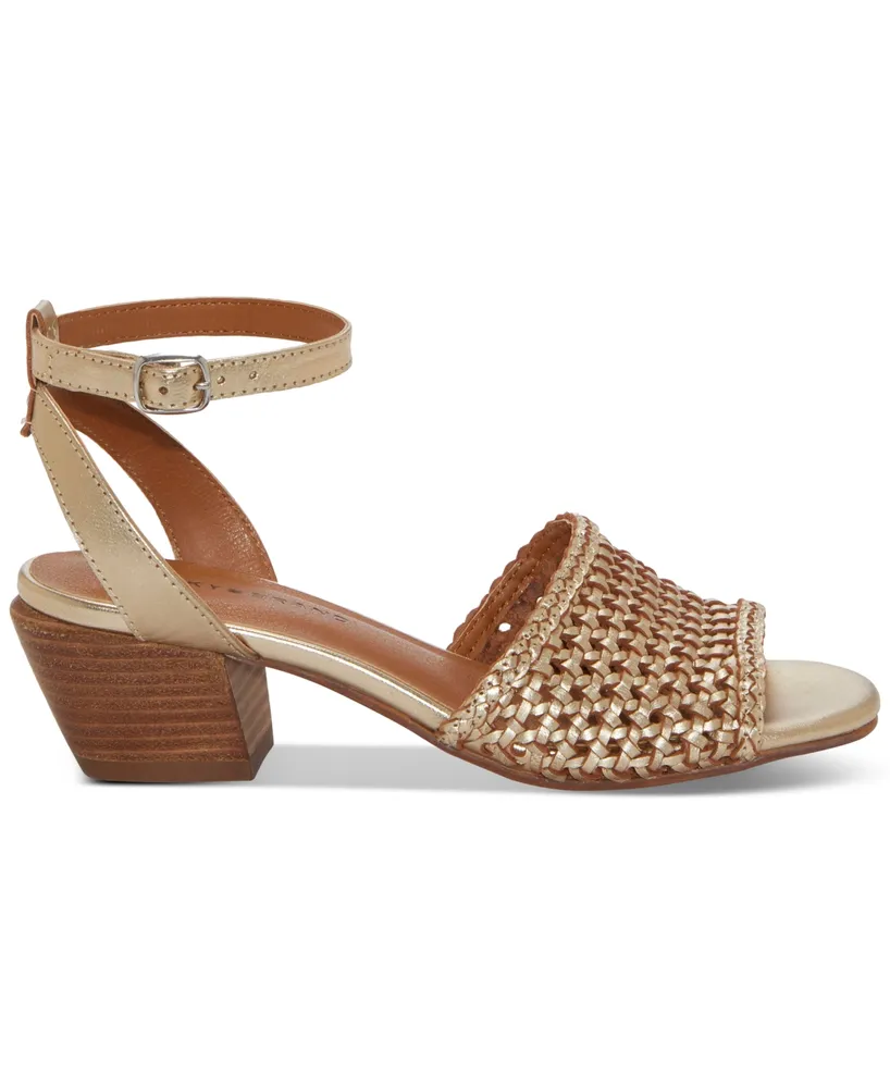 Lucky Brand Women's Modessa Woven Ankle-Strap Dress Sandals