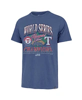 Men's '47 Brand Royal Texas Rangers 2023 World Series Champions Playoff Franklin T-shirt