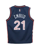 Infant Boys and Girls Nike Joel Embiid Navy Philadelphia 76ers 2023/24 Swingman Replica Jersey - City Edition