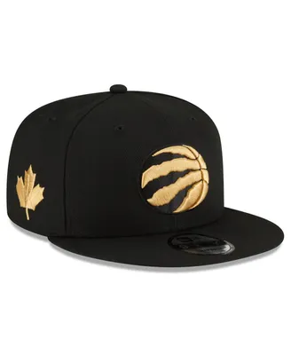 Men's New Era Black Toronto Raptors 2023/24 City Edition Alternate 9FIFTY Snapback Adjustable Hat