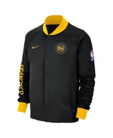 Men's Nike Black Golden State Warriors 2023/24 City Edition Authentic Showtime Performance Raglan Full-Zip Jacket