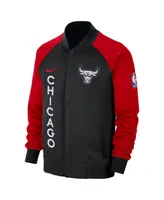 Men's Nike Black, Red Chicago Bulls 2023/24 City Edition Authentic Showtime Performance Raglan Full-Zip Jacket