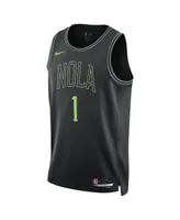 Men's and Women's Nike Zion Williamson Black New Orleans Pelicans 2023/24 Swingman Jersey - City Edition