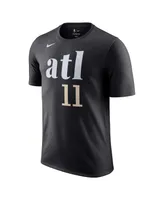 Men's Nike Trae Young Black Atlanta Hawks 2023/24 City Edition Name and Number T-shirt