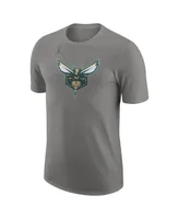 Men's Nike Charcoal Charlotte Hornets 2023/24 City Edition Essential Warmup T-shirt