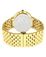 GV2 by Gevril Women's Genoa Gold-Tone Stainless Steel Watch 36mm