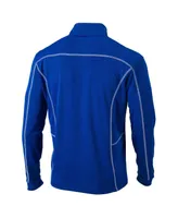 Men's Columbia Royal Texas Rangers 2023 World Series Champions Shotgun Omni-Wick Quarter-Zip Pullover Jacket