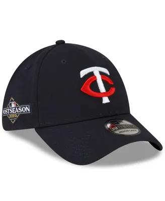 Men's New Era Navy Minnesota Twins 2023 Postseason Side Patch 39THIRTY Flex Hat