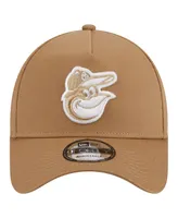 Men's New Era Khaki Baltimore Orioles A-Frame 9FORTY Adjustable Hat