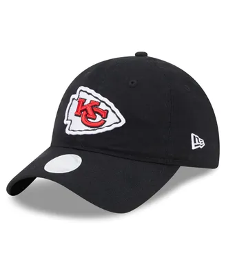 Women's New Era Black Kansas City Chiefs Main Core Classic 2.0 9TWENTY Adjustable Hat