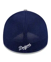 Men's New Era Gray Los Angeles Dodgers Pipe 39THIRTY Flex Hat