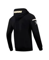 Men's Pro Standard Black Pittsburgh Penguins Classic Chenille Full-Zip Hoodie Jacket