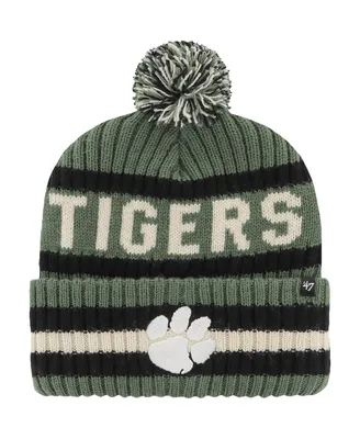 Men's '47 Brand Green Clemson Tigers Oht Military-Inspired Appreciation Bering Cuffed Knit Hat with Pom