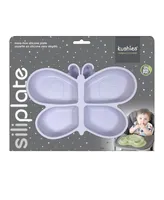 Kushies Silicone Divided Suction Plate, Unbreakable, Microwave Safe