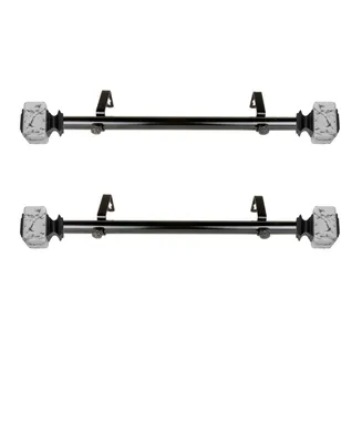 Willis 1" Side Curtain Rod 12-20" (Set of 2)