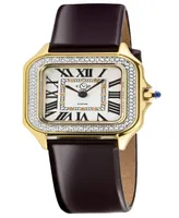 GV2 by Gevril Women's Milan Leather Watch 27.5mm