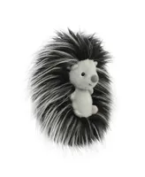 Aurora Small Spade Hedgehog Luxe Boutique Exquisite Plush Toy Black 6"