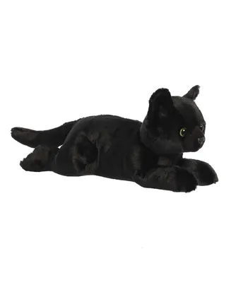 Aurora Medium Twilight Cat Flopsie Adorable Plush Toy Black 12"