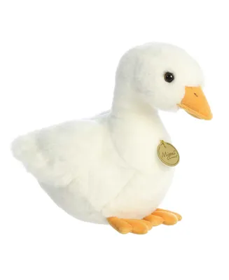 Aurora Medium American Pekin Duck Miyoni Realistic Plush Toy White 11"