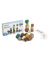 Miniland Towering Wood Stones - 18 Pieces