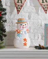 10" Ceramic Beach Snowman