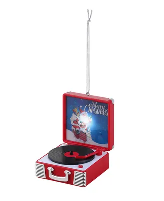 3.8" Retro Vinyl Record Player Ornament