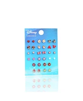 Disney Mickey, Minnie Mouse & Friends Stud Earrings Pack of 16 Pairs - Officially Licensed Disney Earrings for Daily Wear