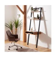 Kamy 2 Shelf Leaning Desk