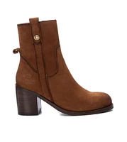 Women's Suede Block Heel Boots Carmela By Xti