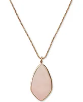 Lucky Brand Colored Stone Pendant Necklace, 16" + 3" extender