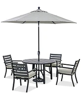 Astaire Outdoor 5-pc dining Set (48" round table + 4 chairs)