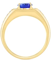 Effy Men's Tanzanite (1-3/4 ct. t.w.) & Diamond (1/3 ct. t.w.) Ring in 14k Gold