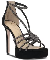 Jessica Simpson Women's Suvrie Embellished Strappy Platform Sandals