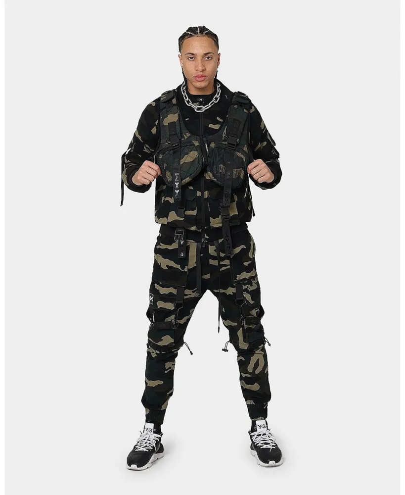 Dxxmlife Men's L-4 A Camo Utility Bomber Jacket