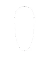 LuvMyJewelry Lucky Star Layered Design Sterling Silver Diamond Women Necklace