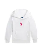Polo Ralph Lauren Toddler and Little Girls French Knot Big Pony Fleece Hooded Sweatshirt